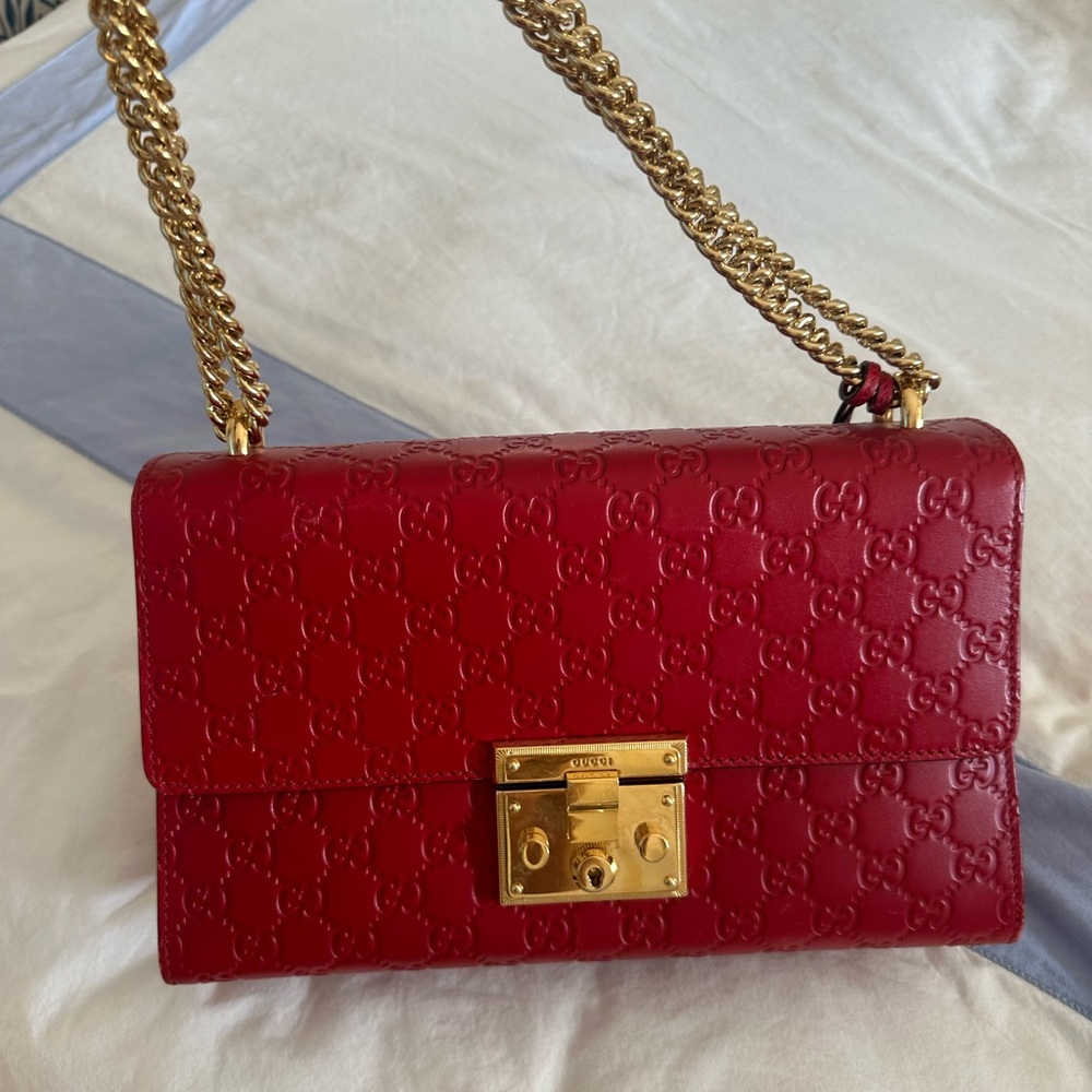 Gucci Large Padlock purse. Gold hardware slightly used